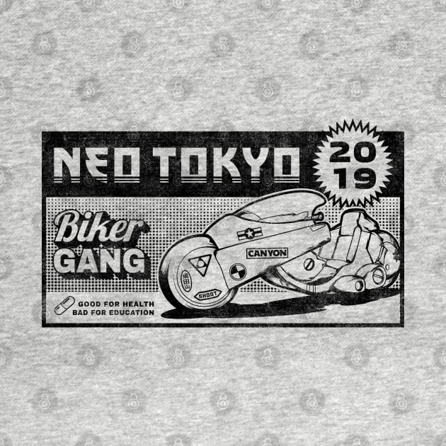 Neo Tokyo Kaneda Bike The Capsules Biker Gang by VerydudeShirt